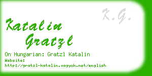 katalin gratzl business card